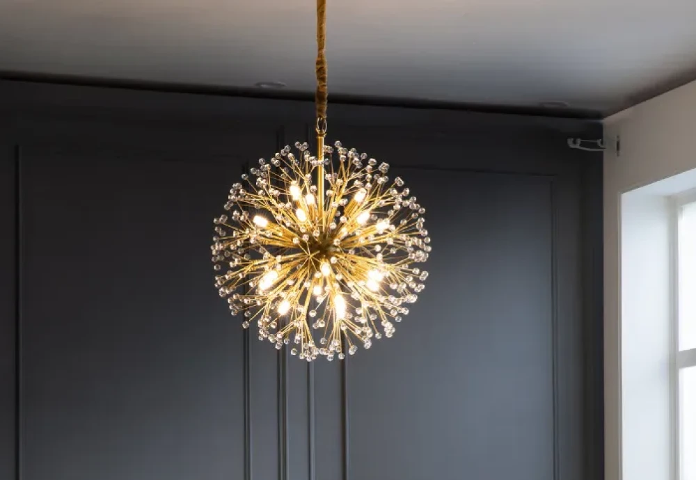 brass crystal chandelier